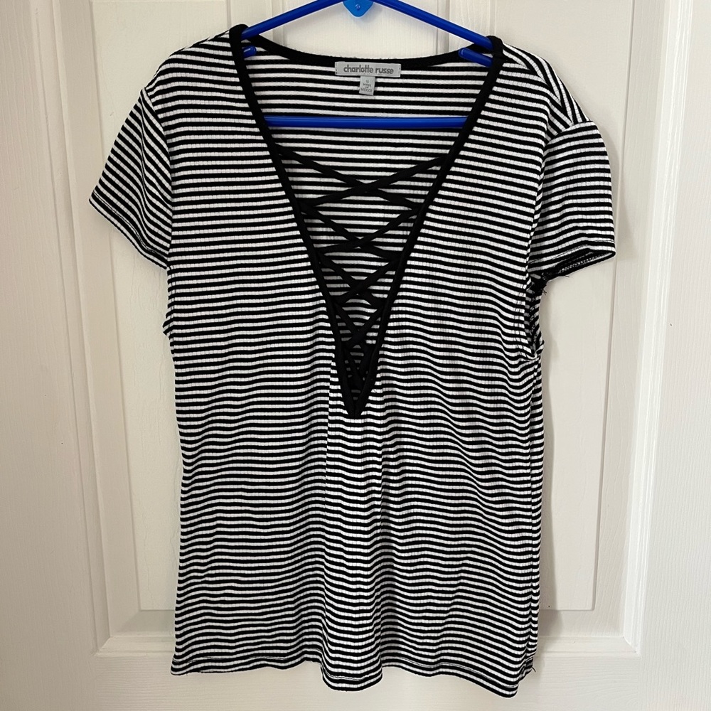 Charlotte Russe Striped Shirt